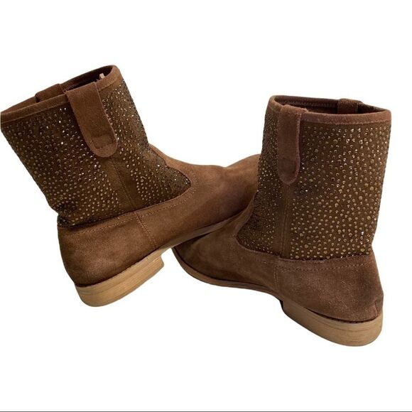 NAUGHTY MONKEY, Women’s Studded Suede Cowboy Boots, Size 7.5 - Picture 3 of 12